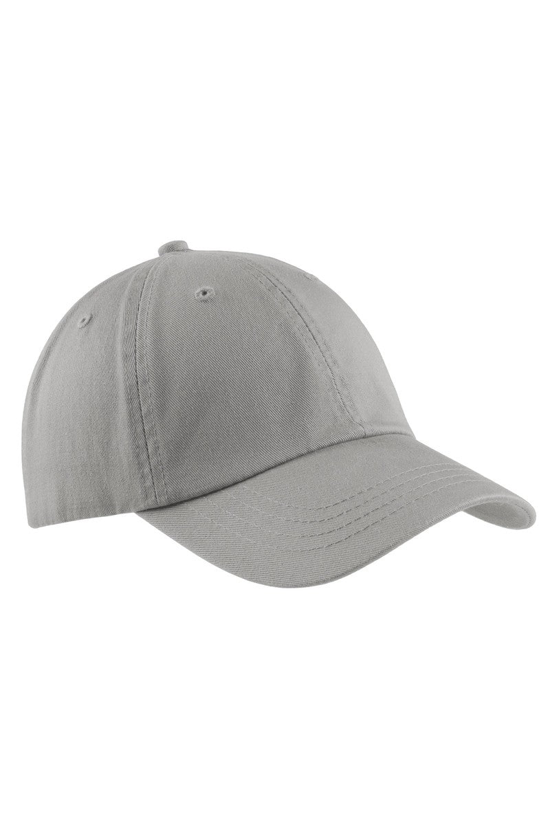 Port Headwear OSFA / Chrome Port & Company Washed Twill Cap.  CP78