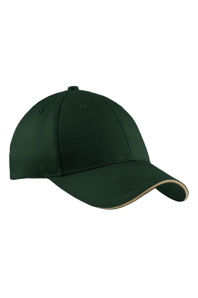 Port Headwear OSFA / Hunter/Khaki Port & Company - Sandwich Bill Cap.  CP85