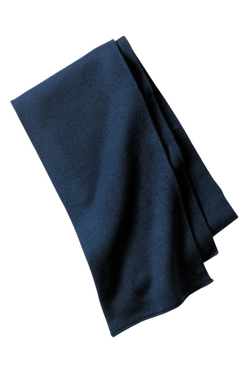 Port Headwear OSFA / Navy Port & Company ®  - Knitted Scarf.  KS01