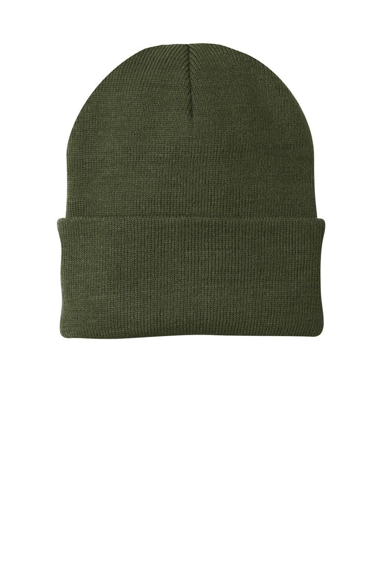 Port Headwear OSFA / Olive Drab Green Port & Company ® Knit Cap.  CP90