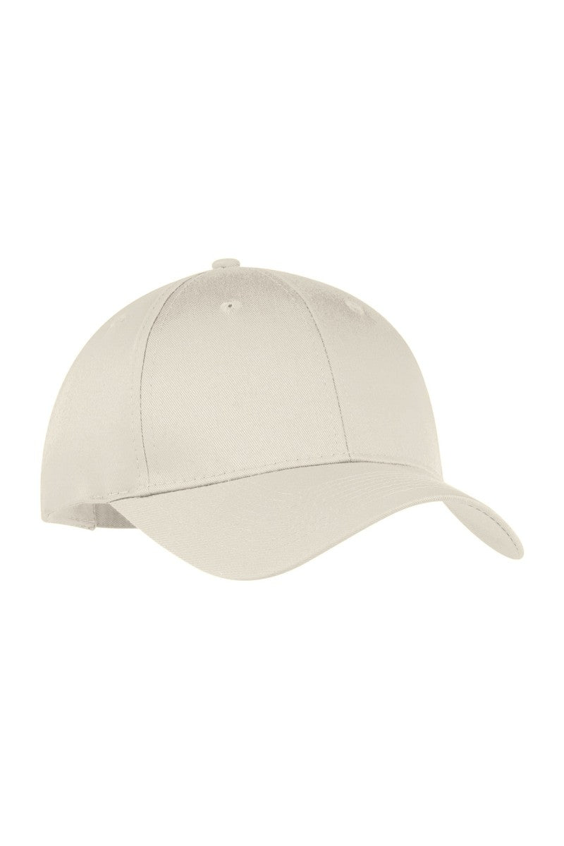 Port Headwear OSFA / Oyster Port & Company Six-Panel Twill Cap.  CP80