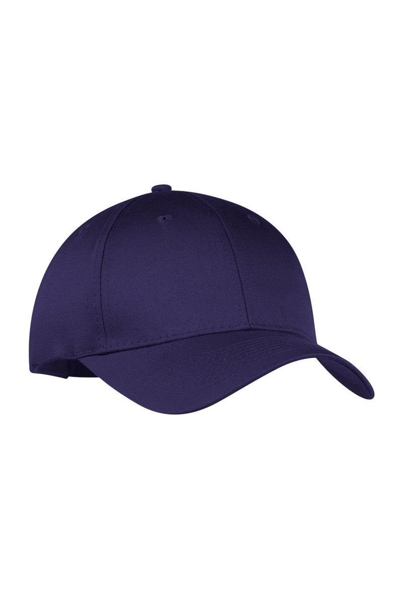 Port Headwear OSFA / Purple Port & Company Six-Panel Twill Cap.  CP80