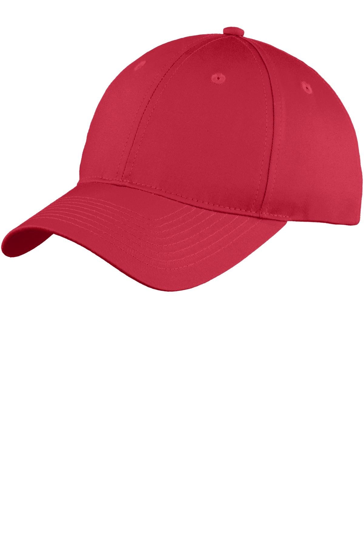 Port Headwear OSFA / Red Port & Company ®  Youth Six-Panel Unstructured Twill Cap. YC914