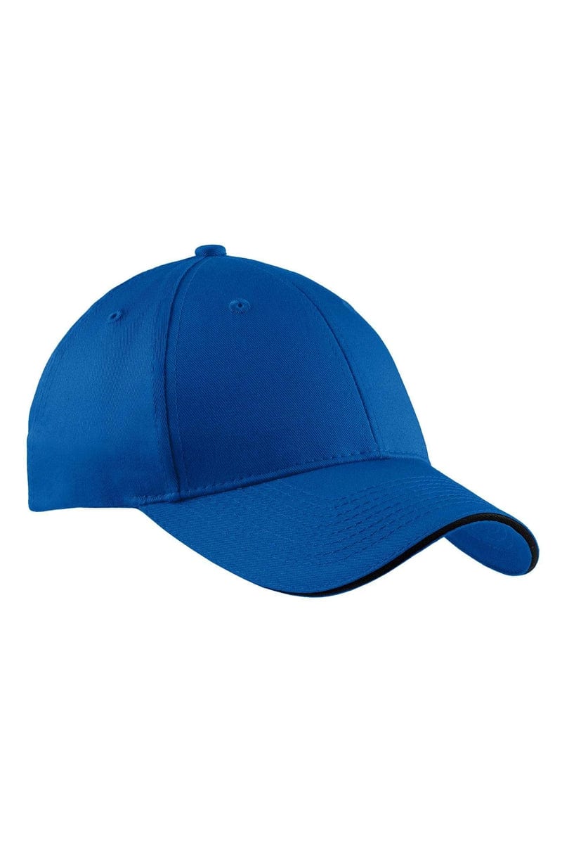 Port Headwear OSFA / Royal/Black Port & Company - Sandwich Bill Cap.  CP85