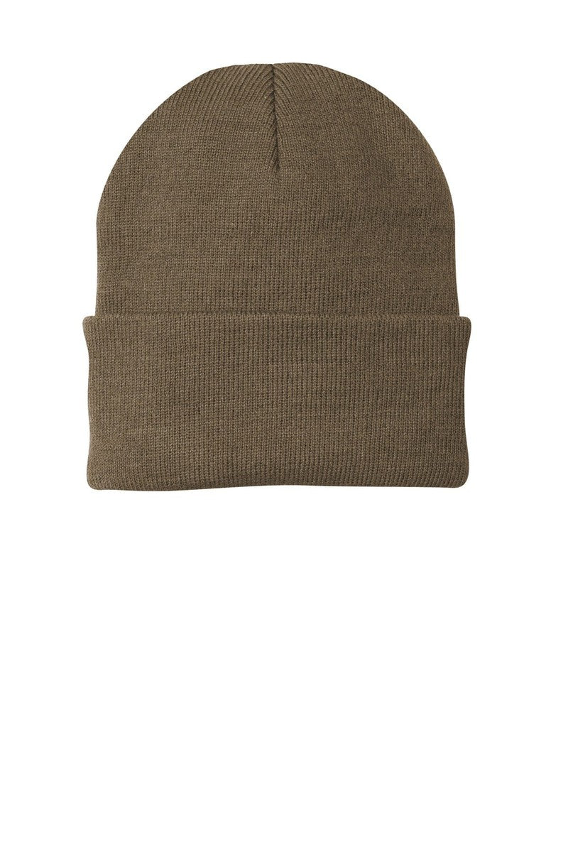 Port Headwear OSFA / Woodland Brown Port & Company ® Knit Cap.  CP90