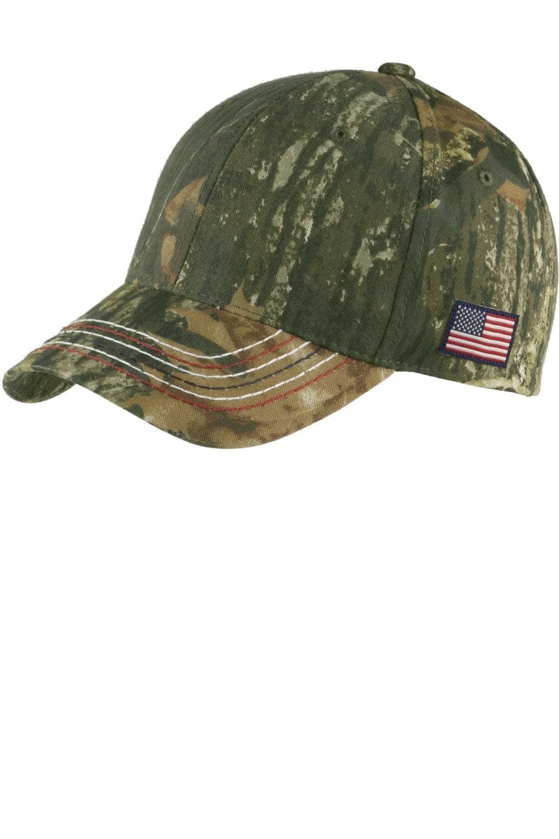 Port Headwear Port Authority® Americana Contrast Stitch Camouflage Cap. C909