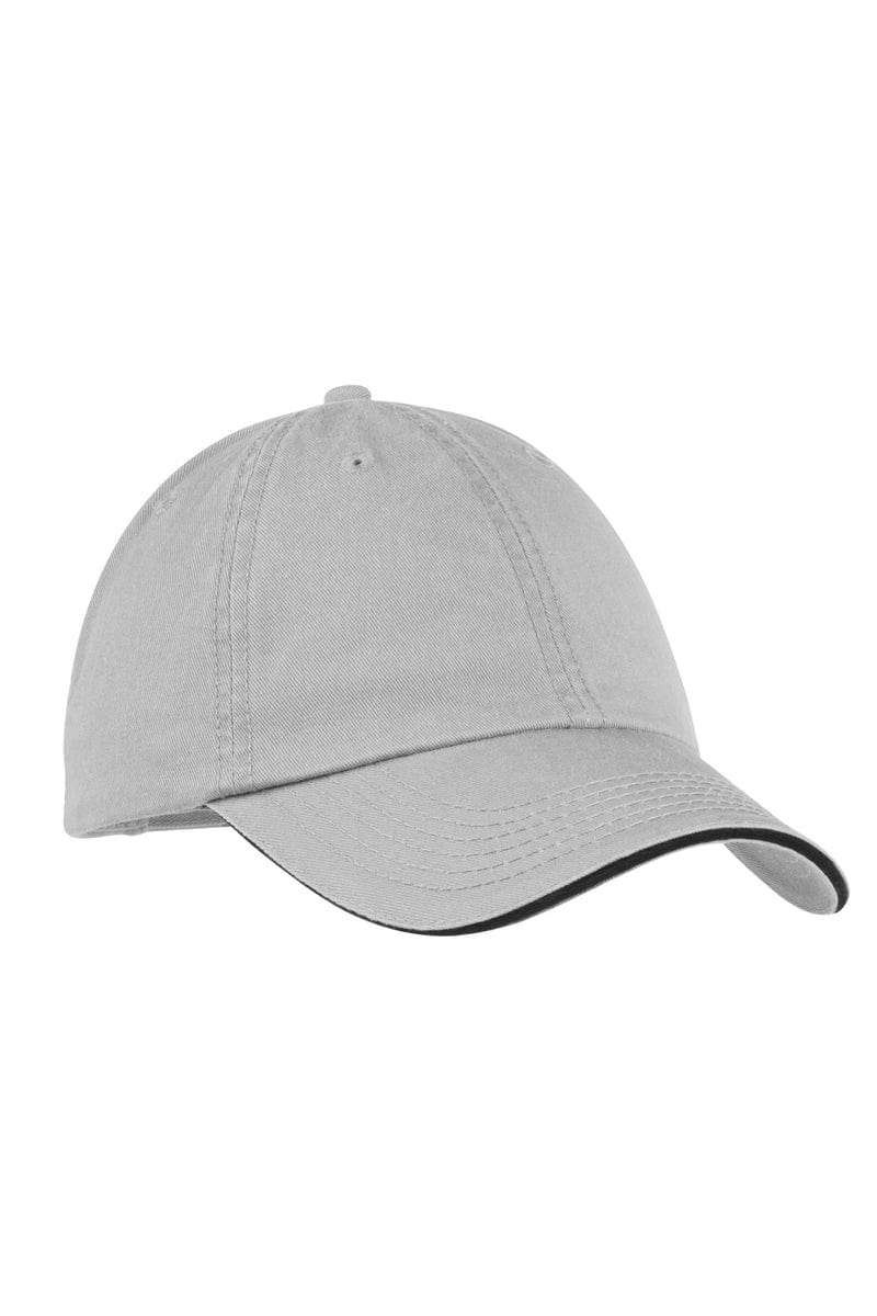 Port Headwear Port & Company ® Washed Twill Sandwich Bill Cap.  CP79
