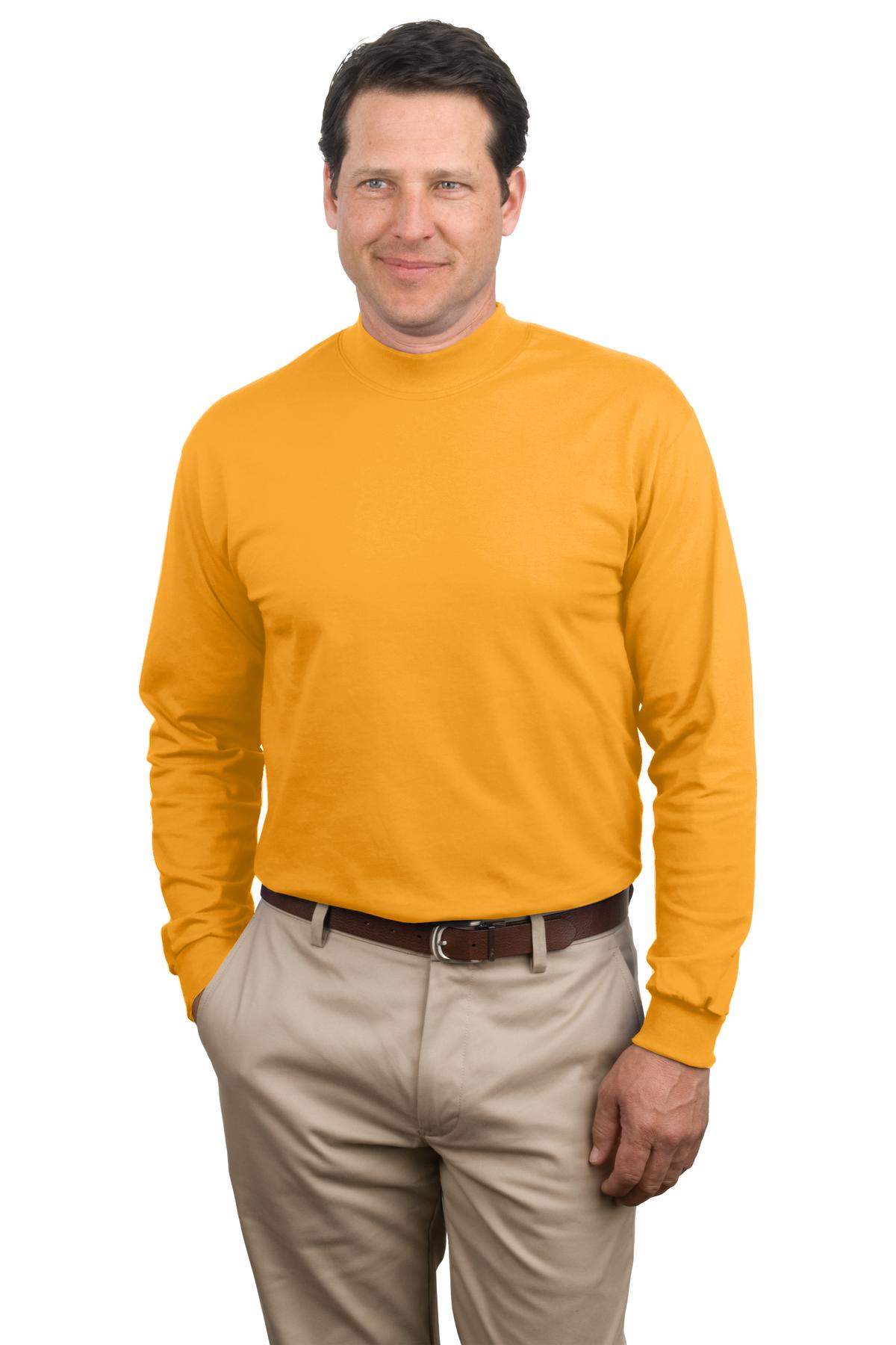Port Polos/Knits 3XL / Gold Port & Company ®  - Essential Mock Turtleneck.  PC61M