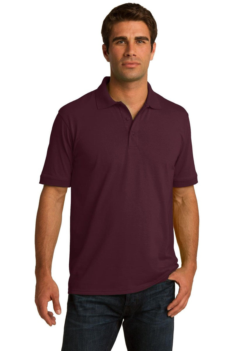 Port Polos/Knits LT / Athletic Maroon Port & Company ®  Tall Core Blend Jersey Knit Polo. KP55T