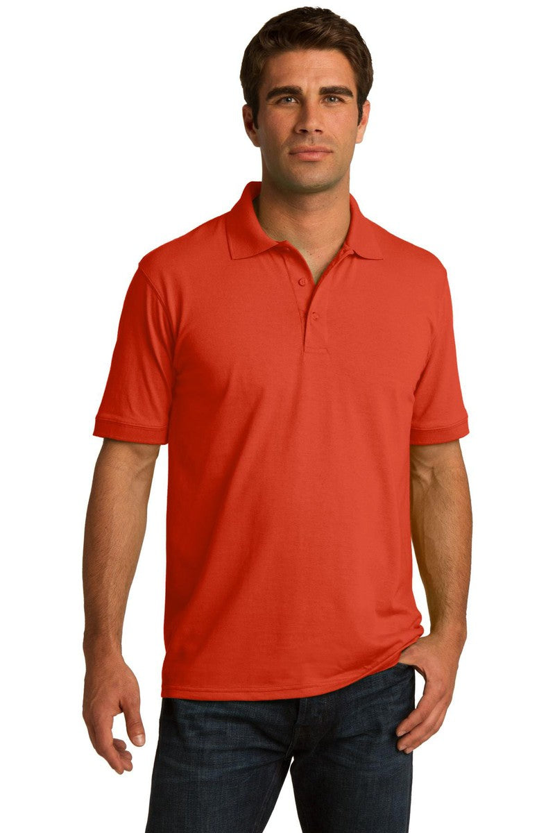 Port Polos/Knits LT / Orange Port & Company ®  Tall Core Blend Jersey Knit Polo. KP55T