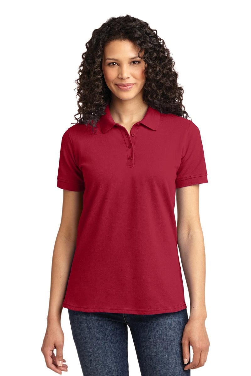 Port Polos/Knits Port & Company ®  Ladies Core Blend Pique Polo. LKP155, Basic Colors