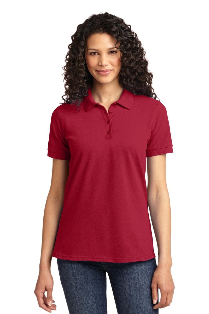 Port Polos/Knits Port & Company ®  Ladies Core Blend Pique Polo. LKP155, Basic Colors