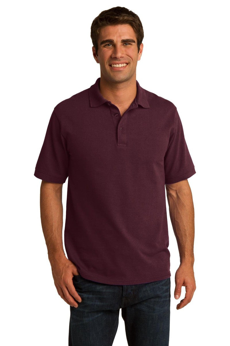 Port Polos/Knits S / Athletic Maroon Port & Company ®  Core Blend Pique Polo. KP155