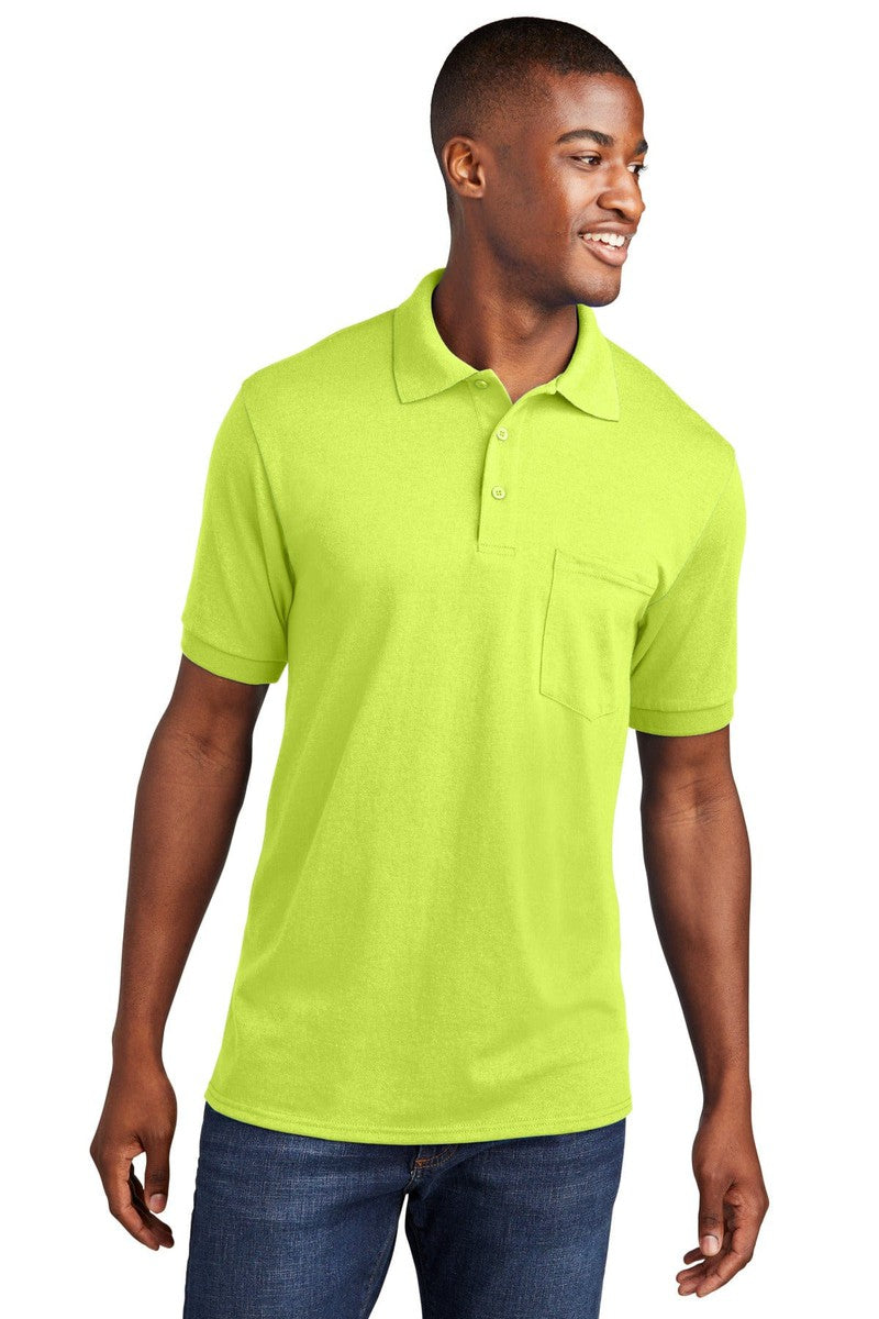 Port Polos/Knits S / Safety Green Port & Company ®  Core Blend Jersey Knit Pocket Polo. KP55P