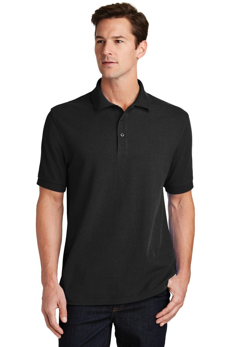 Port Polos/Knits XS / Jet Black Port & Company ®  Combed Ring Spun Pique Polo. KP1500
