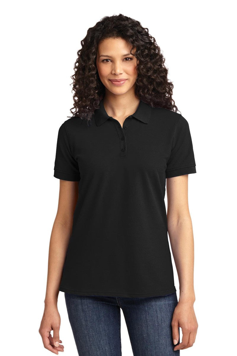 Port Polos/Knits XS / Jet Black Port & Company ®  Ladies Core Blend Pique Polo. LKP155