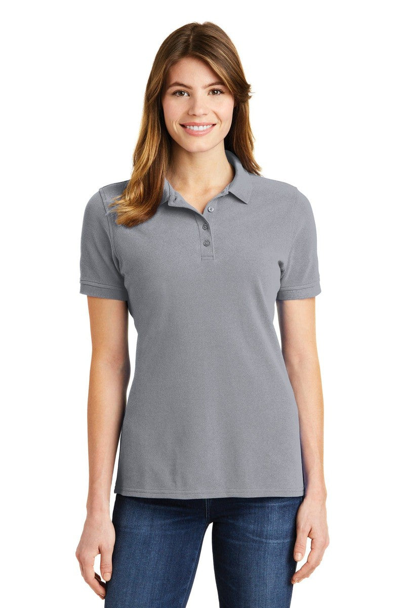 Port Polos/Knits XS / Silver Port & Company ®  Ladies Combed Ring Spun Pique Polo. LKP1500