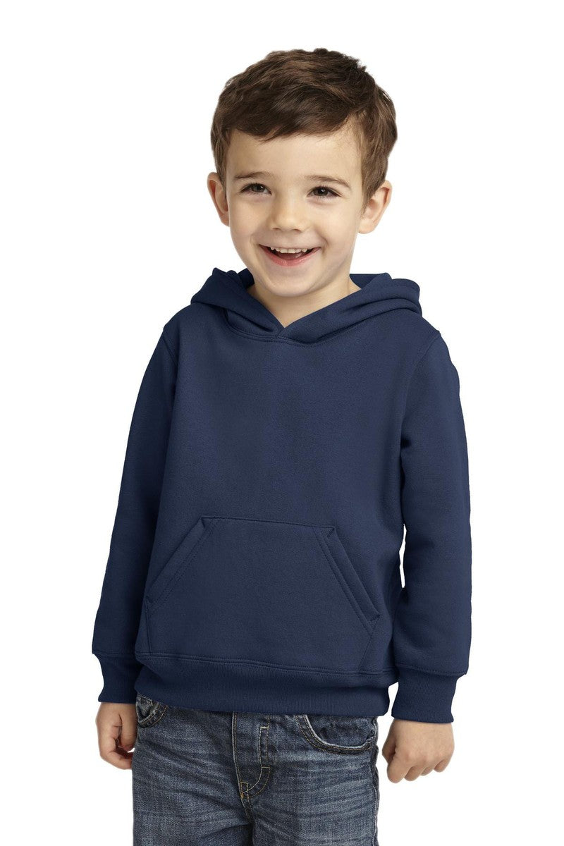 Port Sweatshirts/Fleece 2T / Navy Port & Company ®  Toddler Core Fleece Pullover Hooded Sweatshirt. CAR78TH