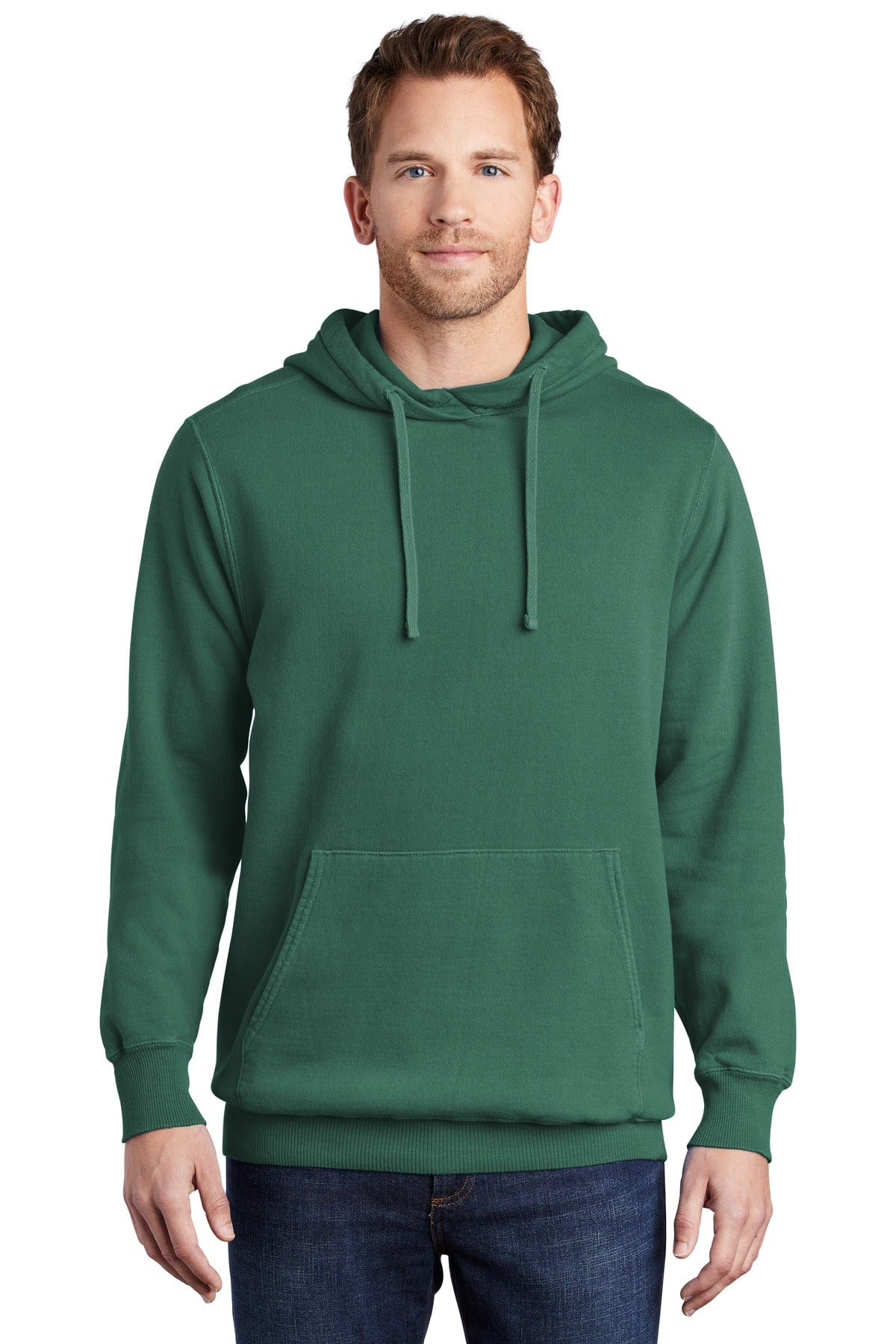 Port Sweatshirts/Fleece 2XL / Nordic Green Port & Company ®  Beach Wash ™  Garment-Dyed Pullover Hooded Sweatshirt. PC098H