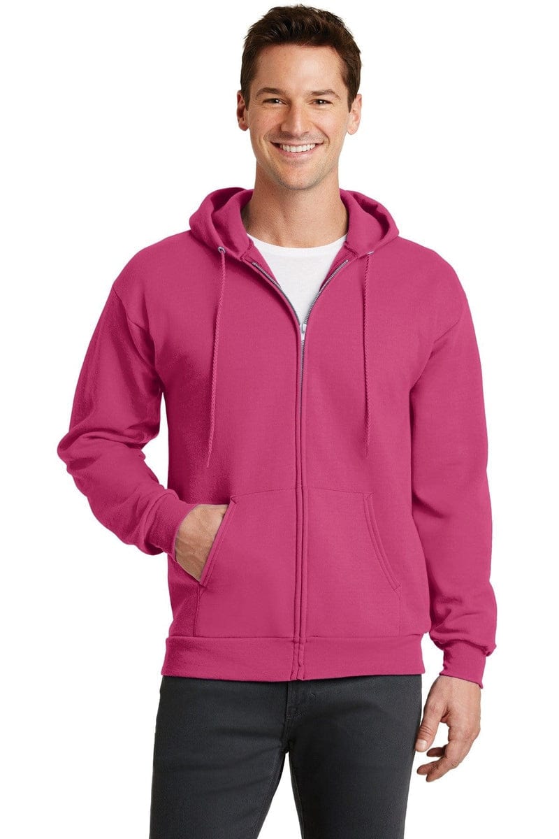 Port Sweatshirts/Fleece Port & Company ®  - Core Fleece Full-Zip Hooded Sweatshirt. PC78ZH