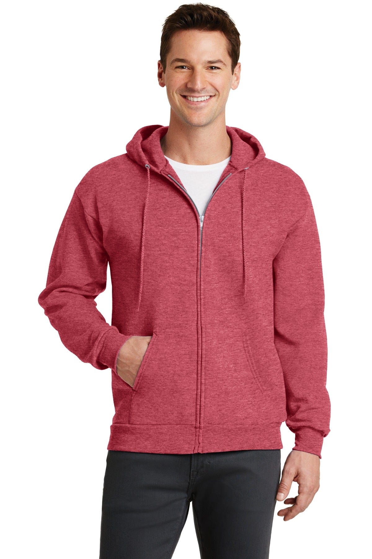 Port Sweatshirts/Fleece Port & Company ®  - Core Fleece Full-Zip Hooded Sweatshirt. PC78ZH