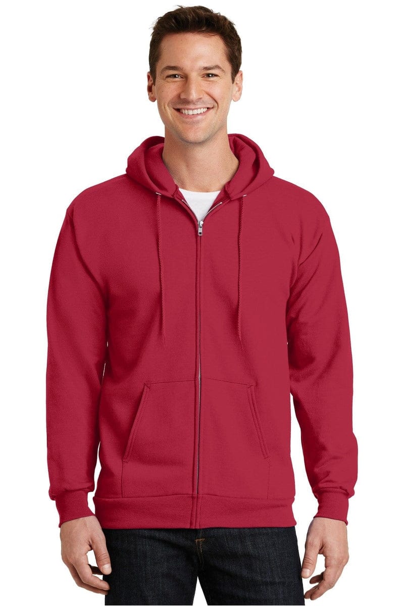 Port Sweatshirts/Fleece Port & Company ®  -  Essential Fleece Full-Zip Hooded Sweatshirt.  PC90ZH