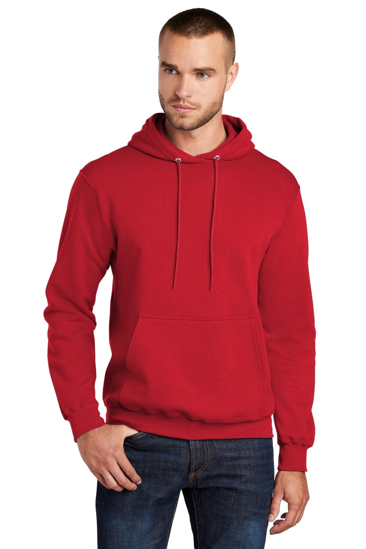 Port Sweatshirts/Fleece Port & Company PC78HT: Tall Core Fleece Pullover Hooded Sweatshirt
