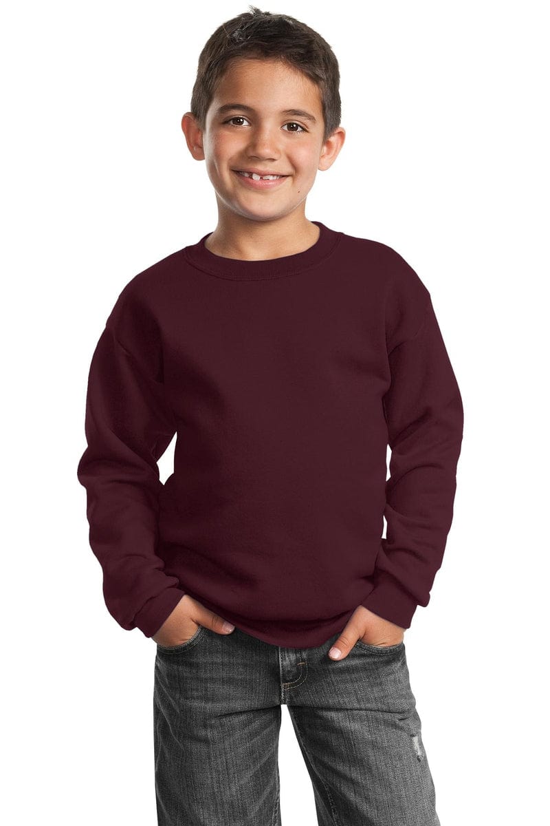Port Sweatshirts/Fleece Port & Company ®  - Youth Core Fleece Crewneck Sweatshirt.  PC90Y