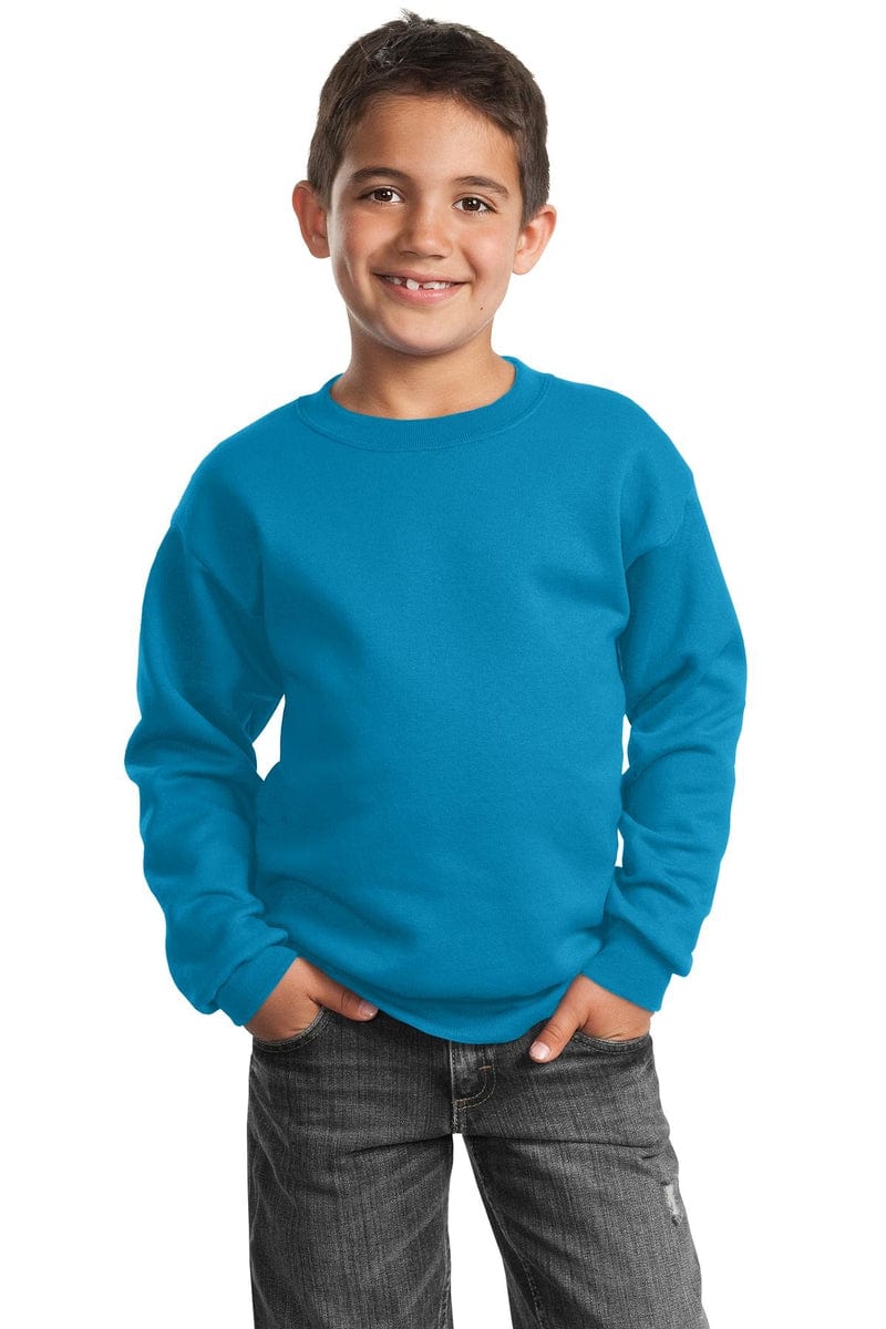 Port Sweatshirts/Fleece Port & Company ®  - Youth Core Fleece Crewneck Sweatshirt.  PC90Y