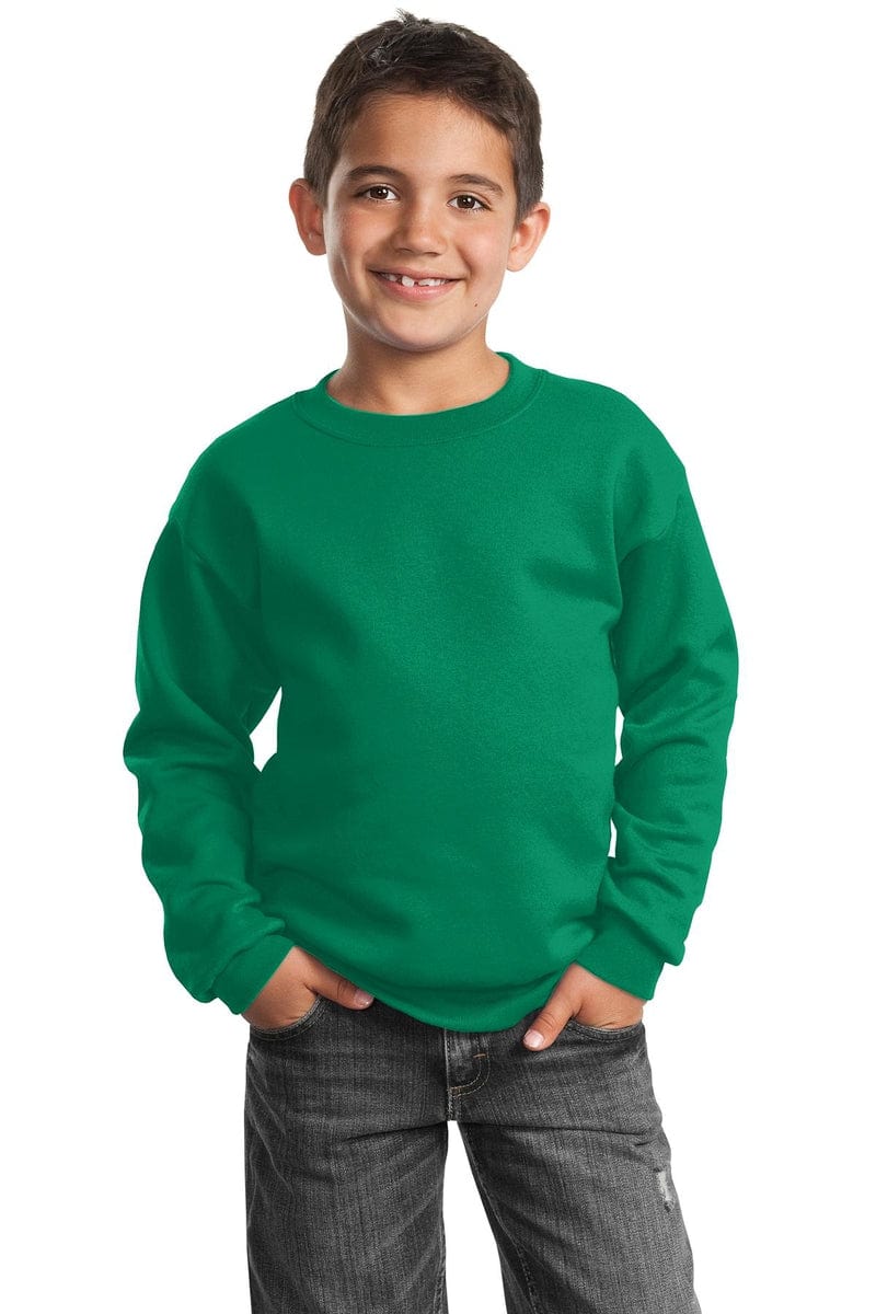 Port Sweatshirts/Fleece Port & Company ®  - Youth Core Fleece Crewneck Sweatshirt.  PC90Y