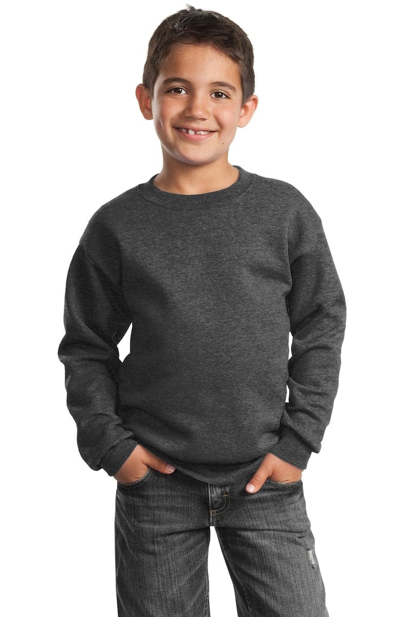 Port Sweatshirts/Fleece Port & Company ®  - Youth Core Fleece Crewneck Sweatshirt.  PC90Y, Basic Colors