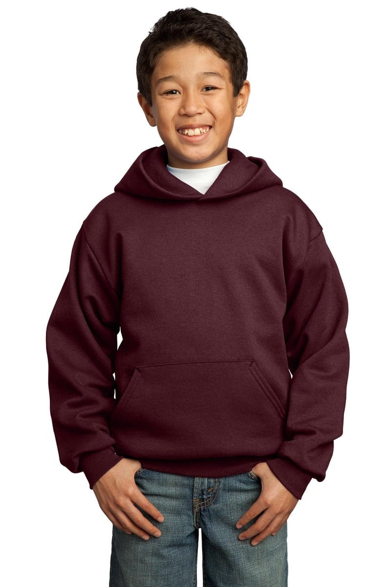 Port Sweatshirts/Fleece Port & Company ®  - Youth Core Fleece Pullover Hooded Sweatshirt.  PC90YH