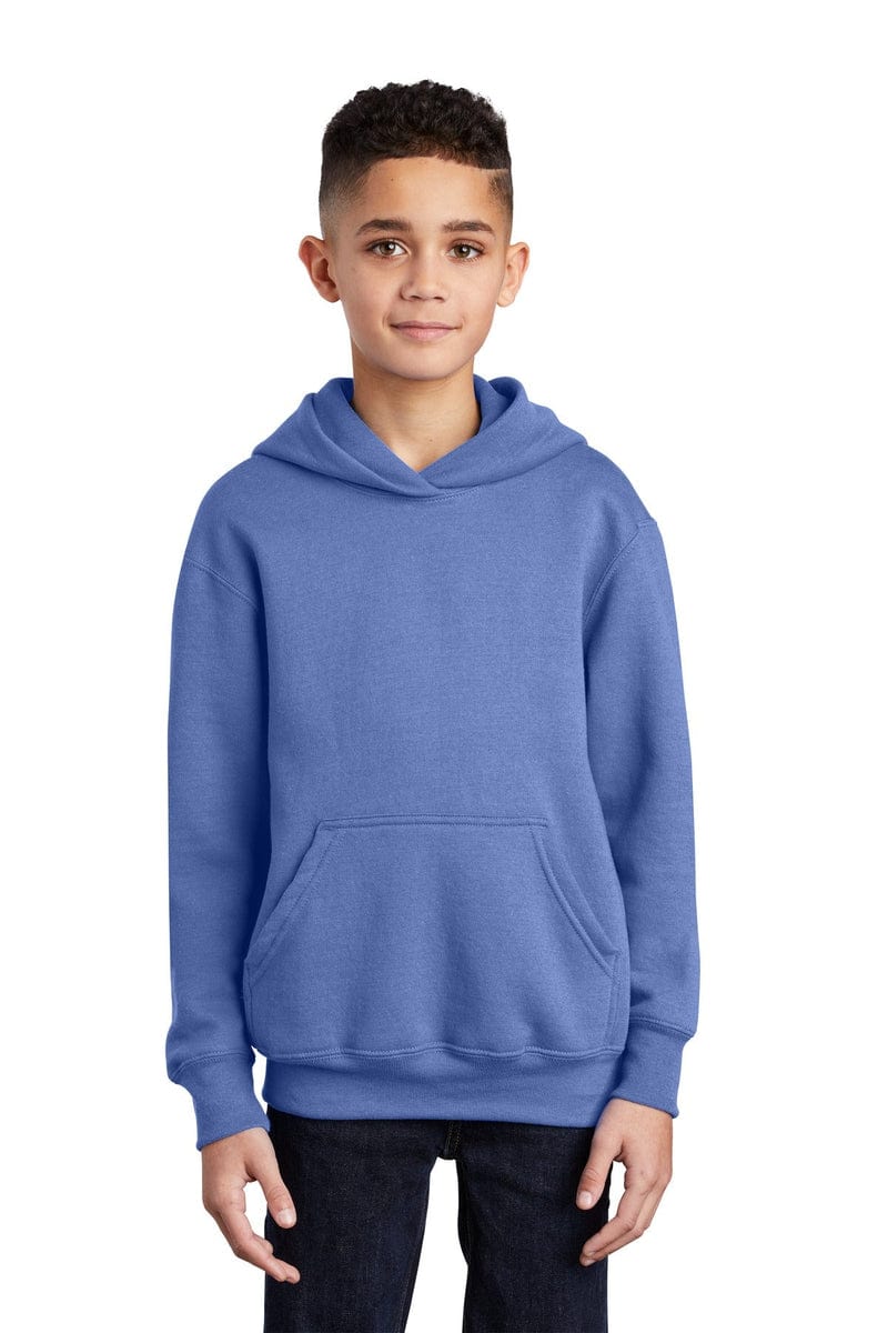 Port Sweatshirts/Fleece Port & Company ®  - Youth Core Fleece Pullover Hooded Sweatshirt.  PC90YH