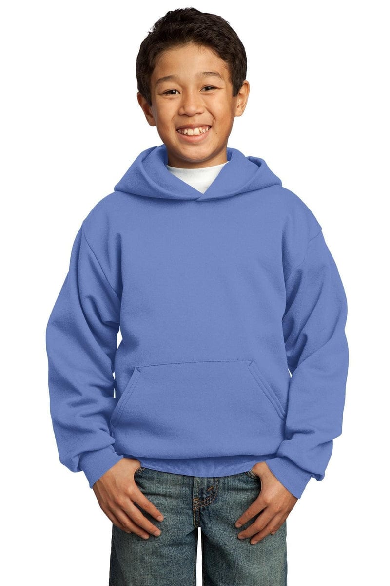 Port Sweatshirts/Fleece Port & Company ®  - Youth Core Fleece Pullover Hooded Sweatshirt.  PC90YH