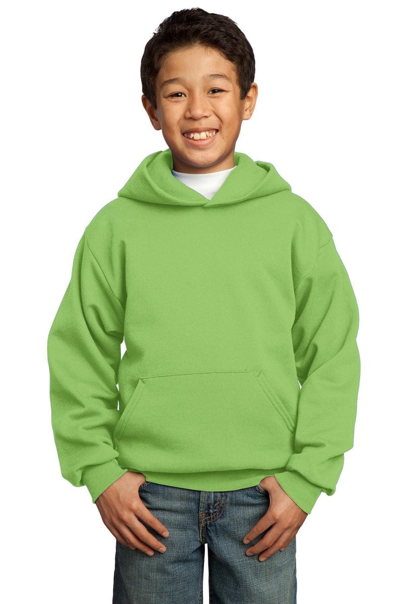 Port Sweatshirts/Fleece Port & Company ®  - Youth Core Fleece Pullover Hooded Sweatshirt.  PC90YH
