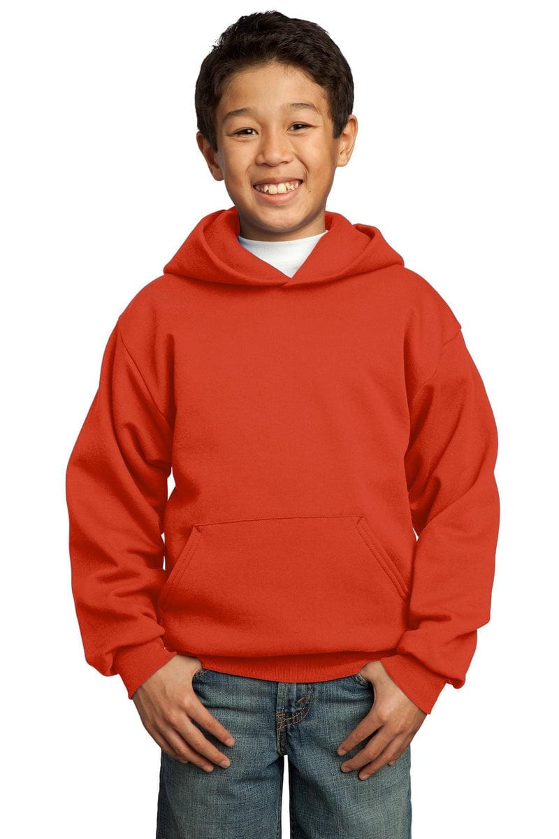 Port Sweatshirts/Fleece Port & Company ®  - Youth Core Fleece Pullover Hooded Sweatshirt.  PC90YH