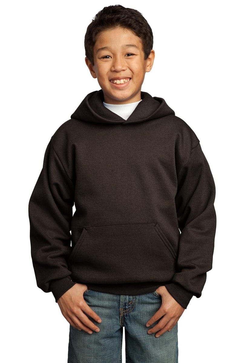 Port Sweatshirts/Fleece Port & Company ®  - Youth Core Fleece Pullover Hooded Sweatshirt.  PC90YH