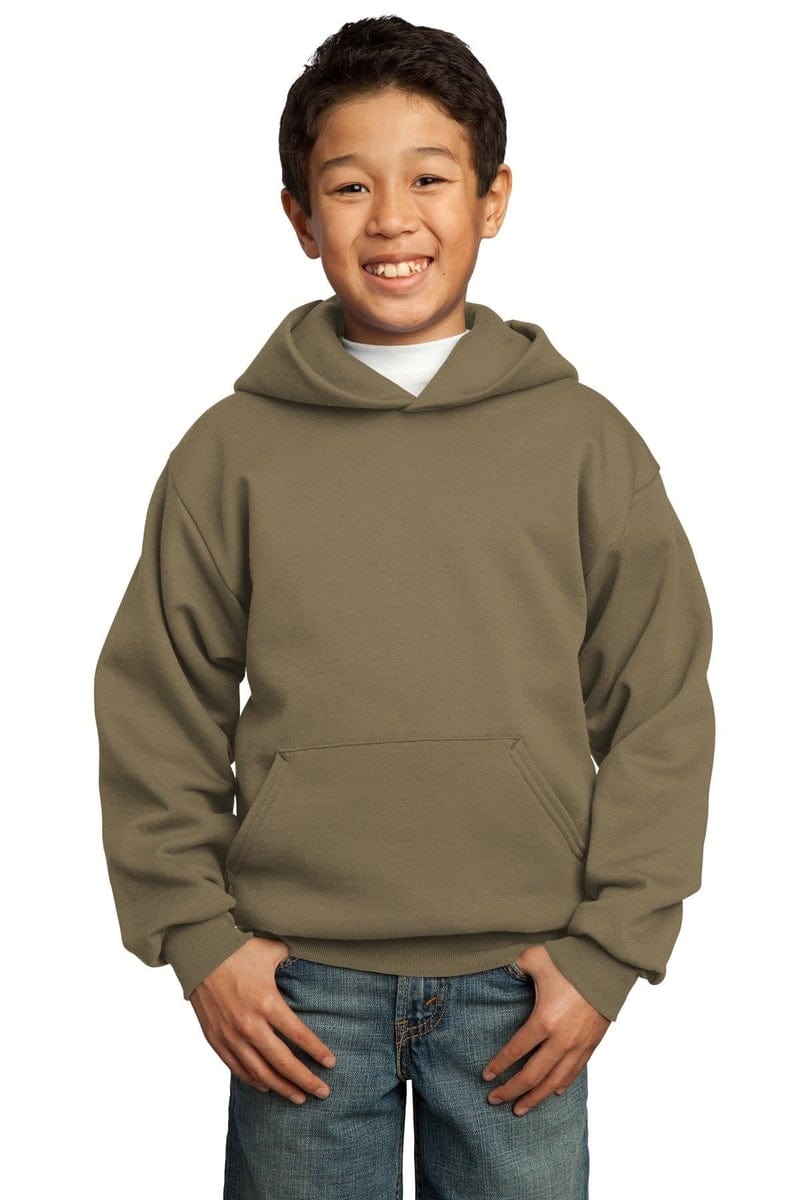 Port Sweatshirts/Fleece Port & Company ®  - Youth Core Fleece Pullover Hooded Sweatshirt.  PC90YH, Basic Colors