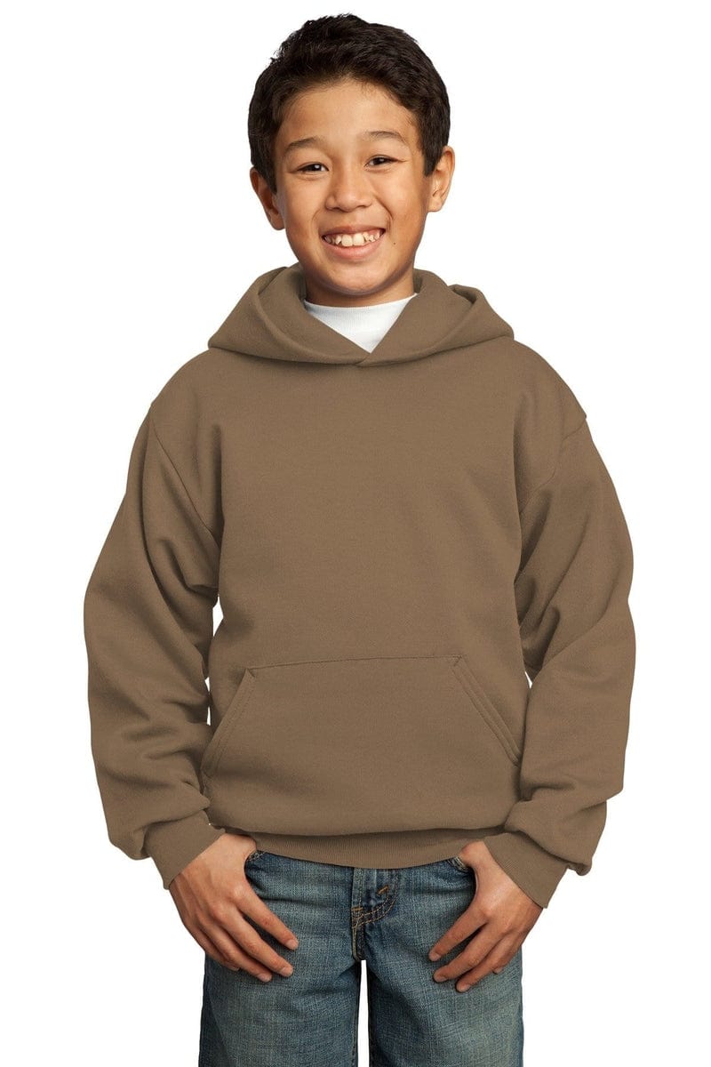 Port Sweatshirts/Fleece Port & Company ®  - Youth Core Fleece Pullover Hooded Sweatshirt.  PC90YH, Basic Colors