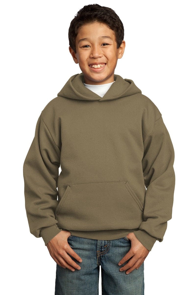 Port Sweatshirts/Fleece Port & Company ®  - Youth Core Fleece Pullover Hooded Sweatshirt.  PC90YH, Basic Colors