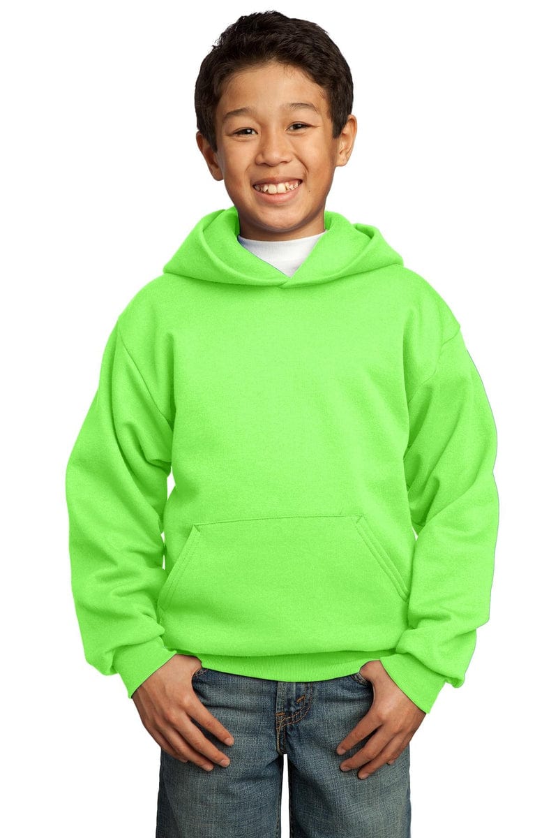 Port Sweatshirts/Fleece Port & Company ®  - Youth Core Fleece Pullover Hooded Sweatshirt.  PC90YH, Basic Colors