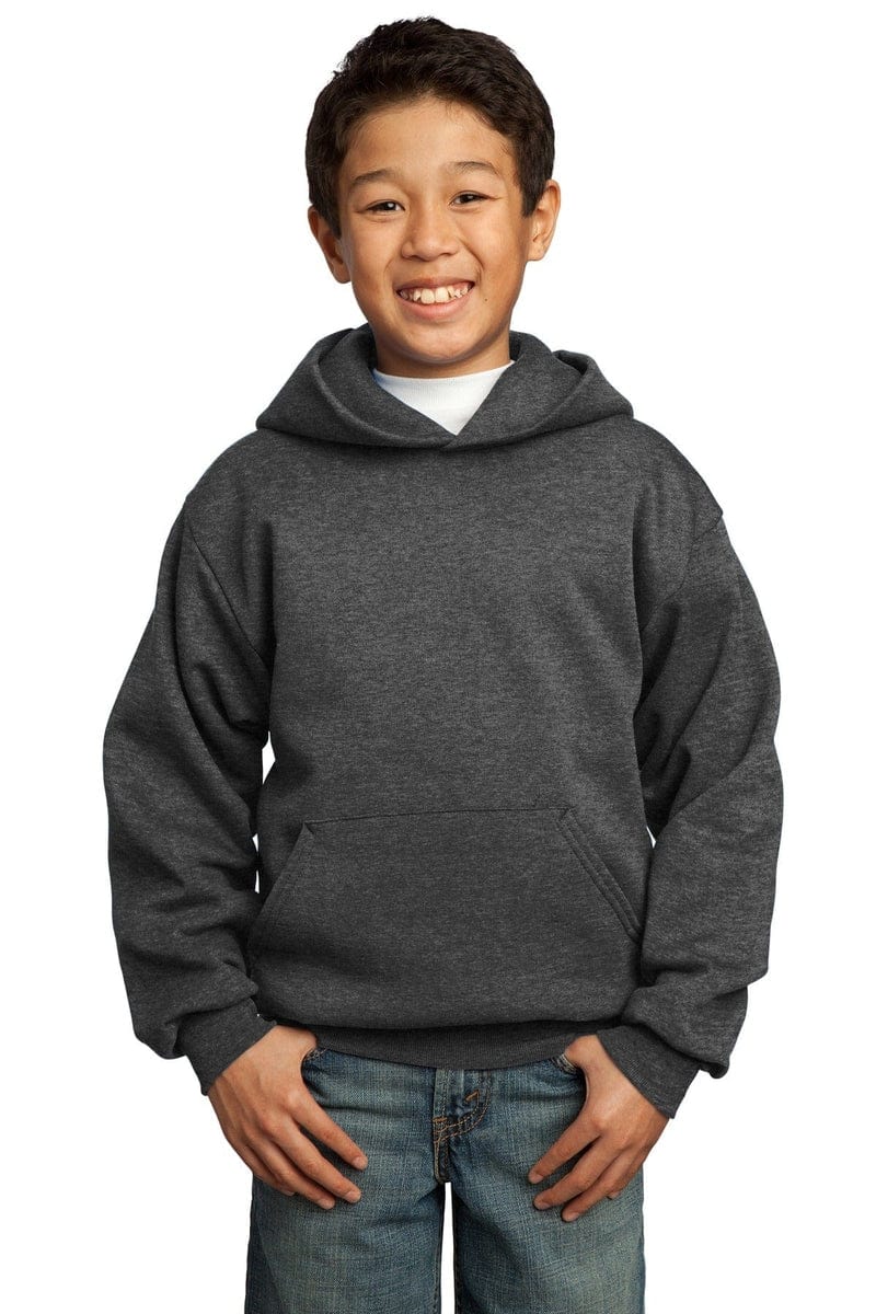 Port Sweatshirts/Fleece Port & Company ®  - Youth Core Fleece Pullover Hooded Sweatshirt.  PC90YH, Basic Colors