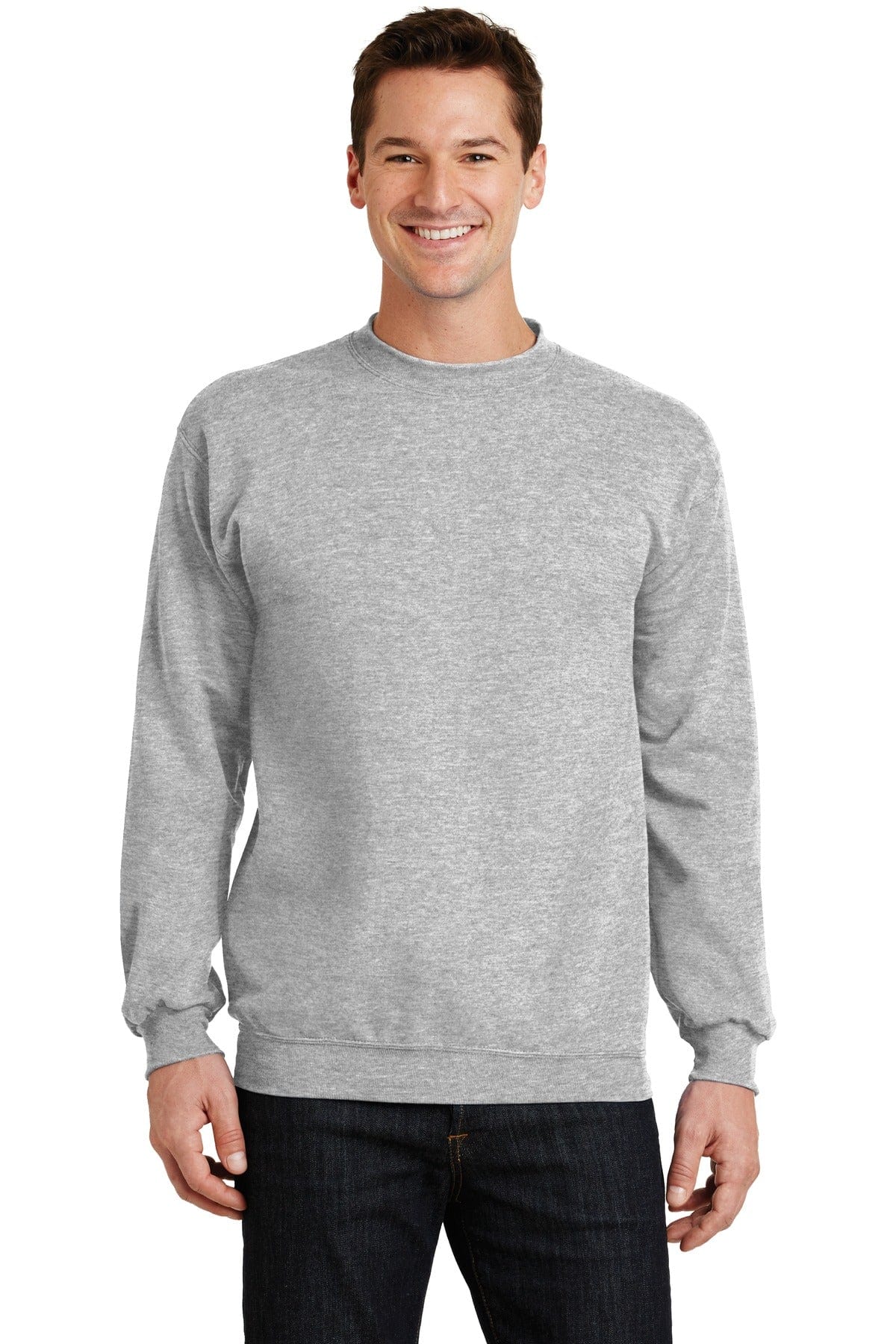 Port Sweatshirts/Fleece S / Ash Port & Company - Core Fleece Crewneck Sweatshirt - PC78