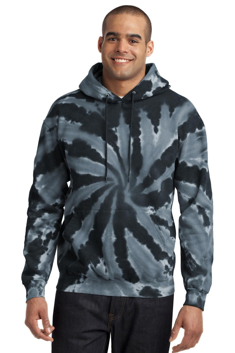 Port Sweatshirts/Fleece S / Black Port & Company ®  Tie-Dye Pullover Hooded Sweatshirt. PC146