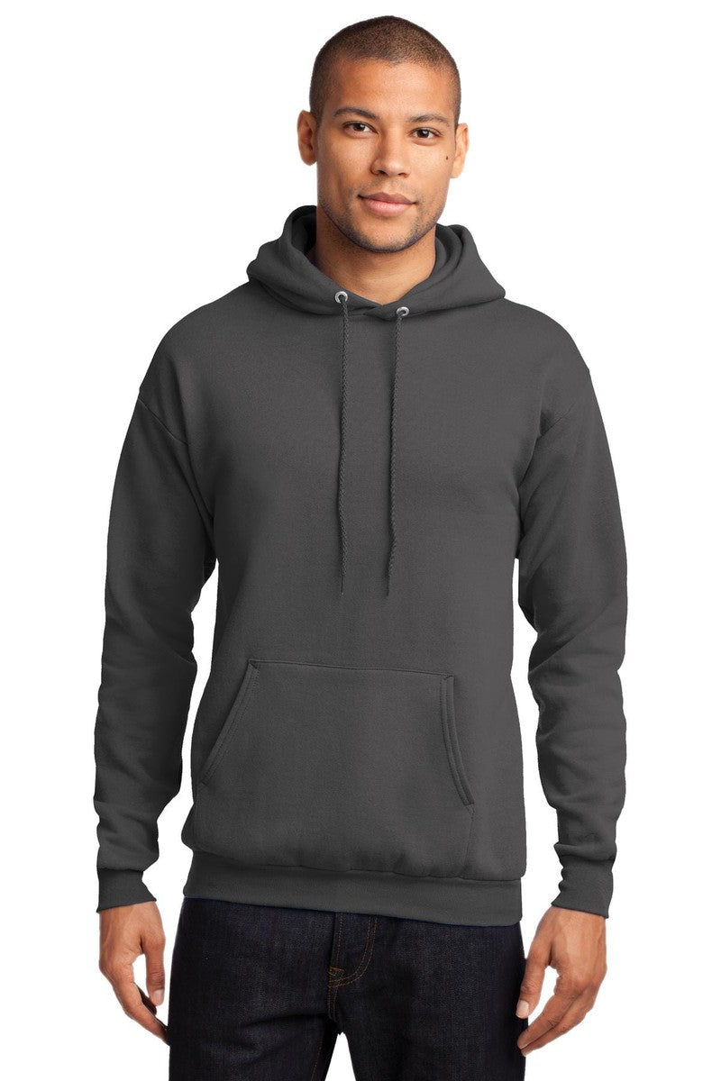 Port Sweatshirts/Fleece S / Charcoal Port & Company PC78H: Core Fleece Pullover Hooded Sweatshirt