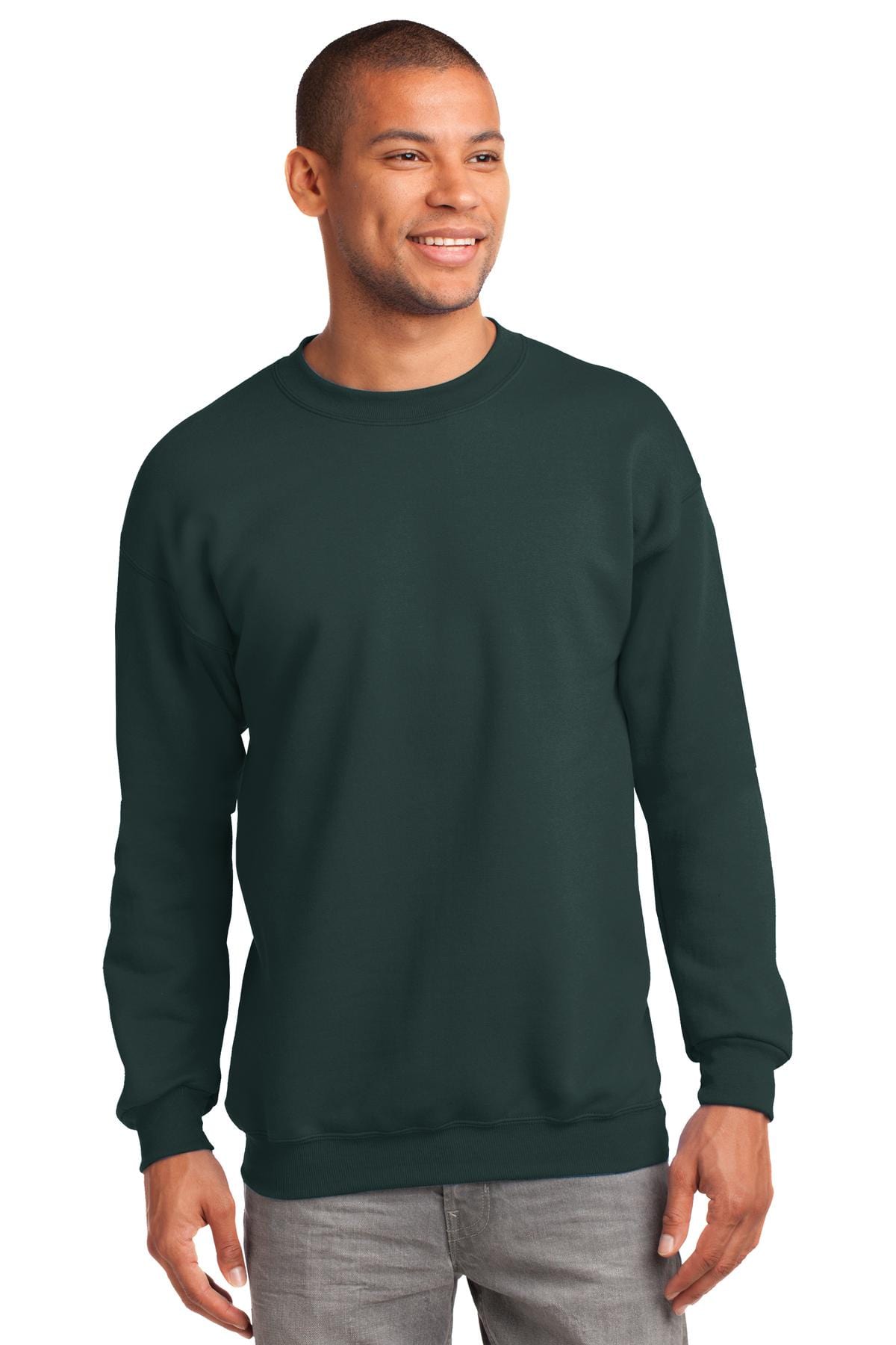 Port Sweatshirts/Fleece S / Dark Green Port & Company ®  - Essential Fleece Crewneck Sweatshirt.  PC90