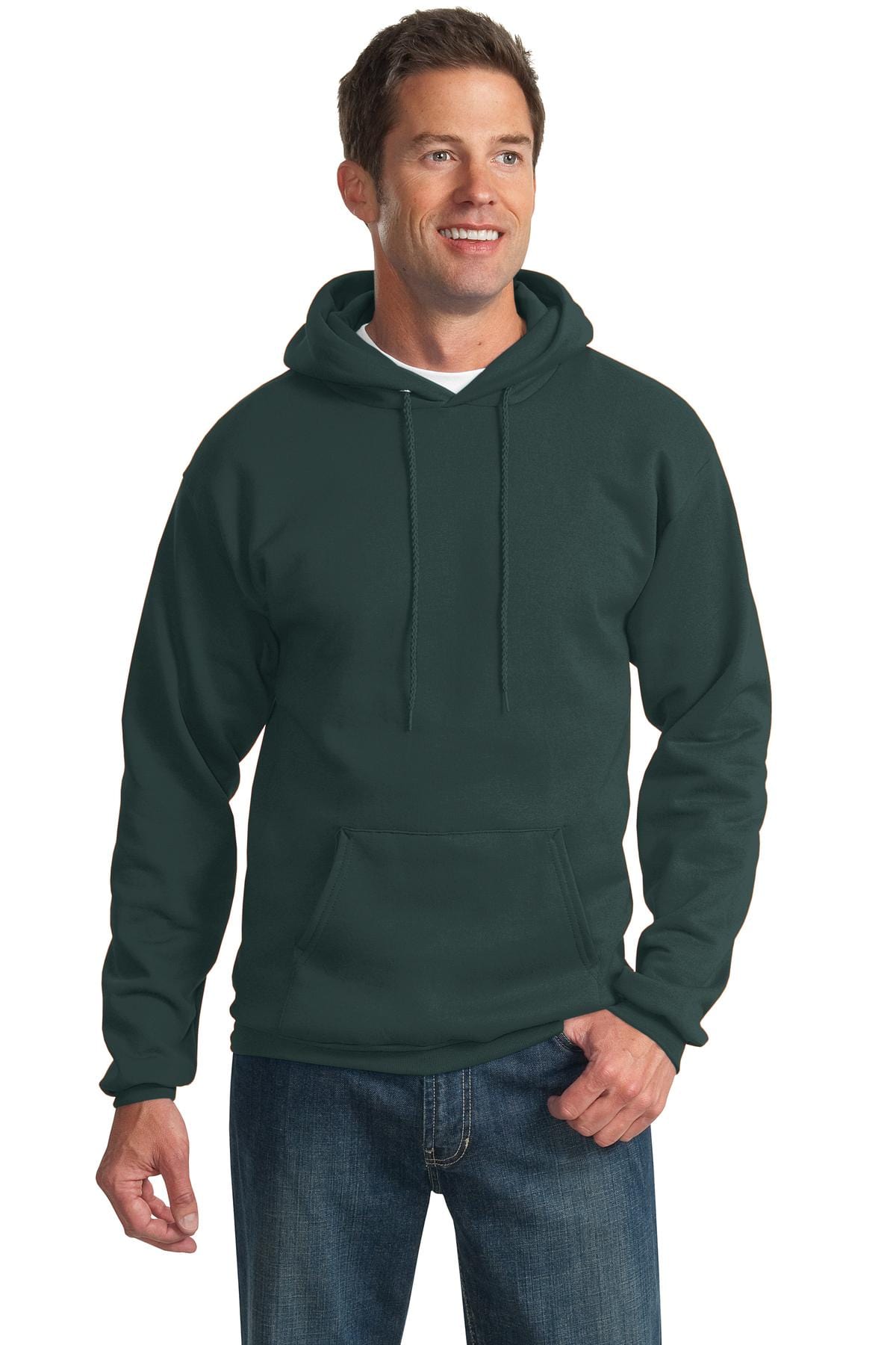 Port Sweatshirts/Fleece S / Dark Green Port & Company ®  -  Essential Fleece Pullover Hooded Sweatshirt.  PC90H