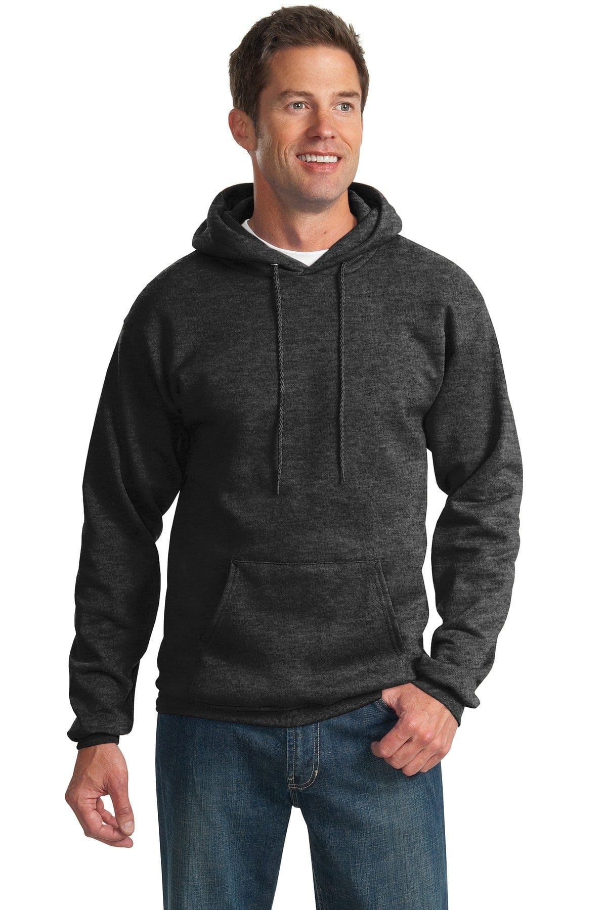 Port Sweatshirts/Fleece S / Dark Heather Grey Port & Company ®  -  Essential Fleece Pullover Hooded Sweatshirt.  PC90H