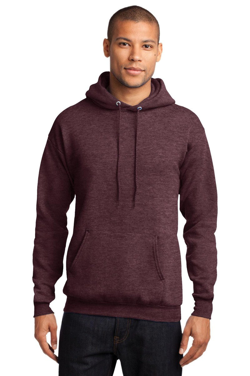 Port Sweatshirts/Fleece S / Heather Athletic Maroon Port & Company PC78H: Core Fleece Pullover Hooded Sweatshirt