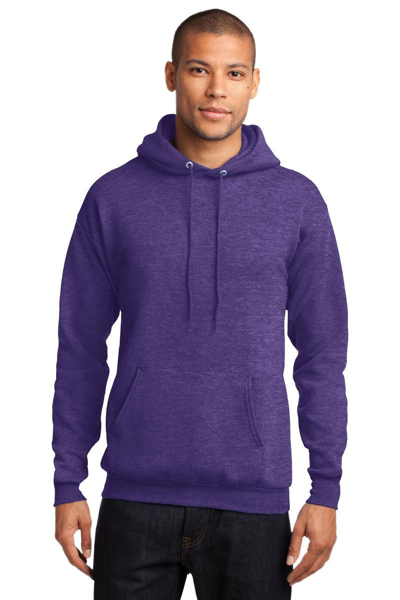 Port Sweatshirts/Fleece S / Heather Purple Port & Company PC78H: Core Fleece Pullover Hooded Sweatshirt